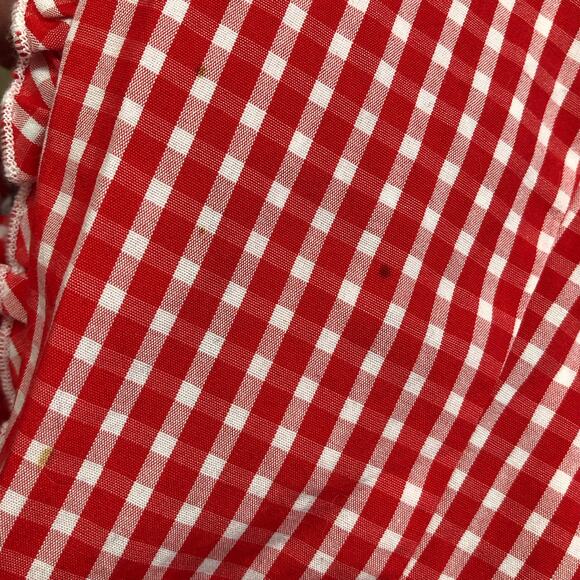 Lilly Pulitzer Red and White Gingham Plaid Long Sleeve Button Down Shirt Size 2 - Picture 15 of 15